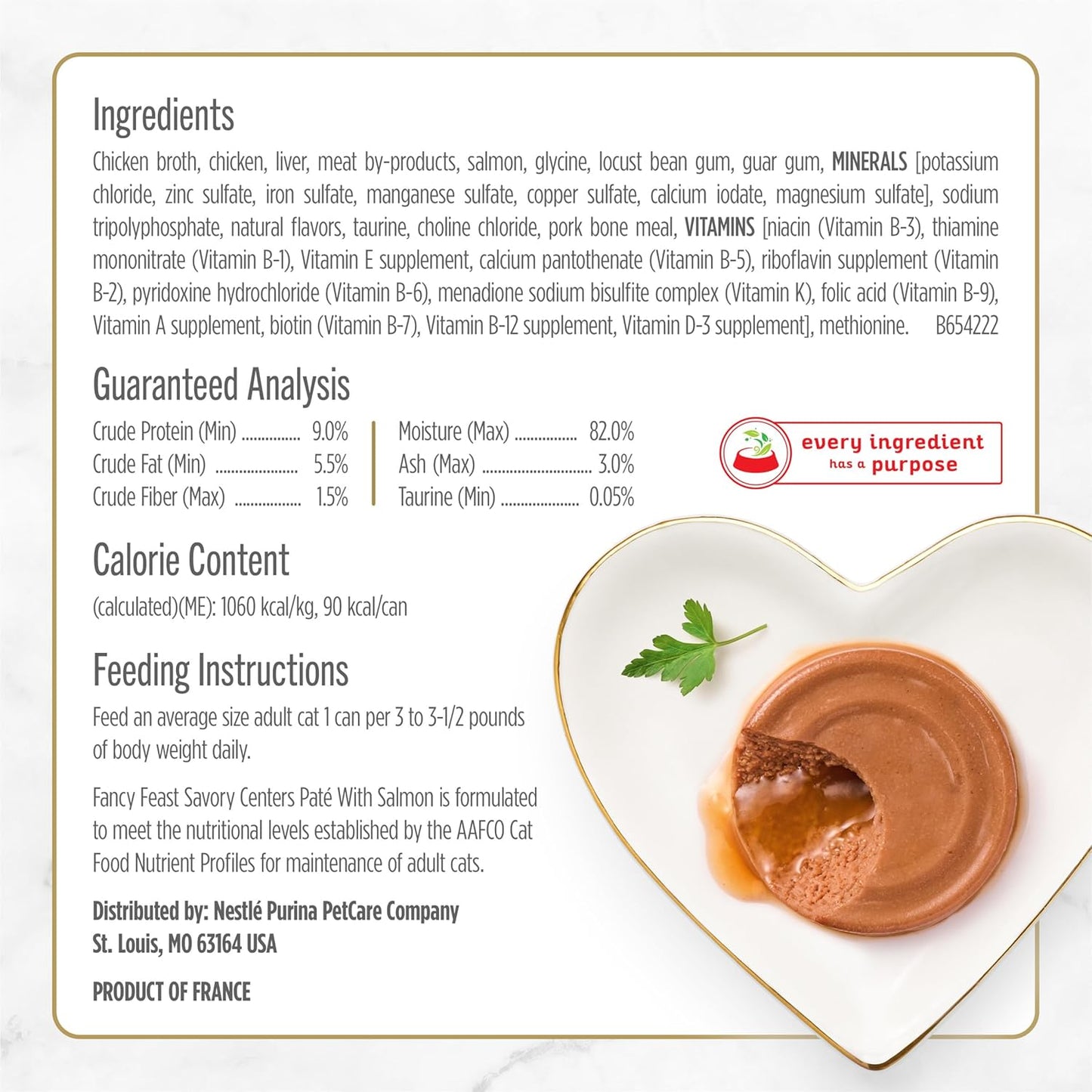 Purina Fancy Feast Savory Centers With Salmon Wet Cat Food Pate with Gourmet Gravy Center - (Pack of 24) 3 oz. Cans