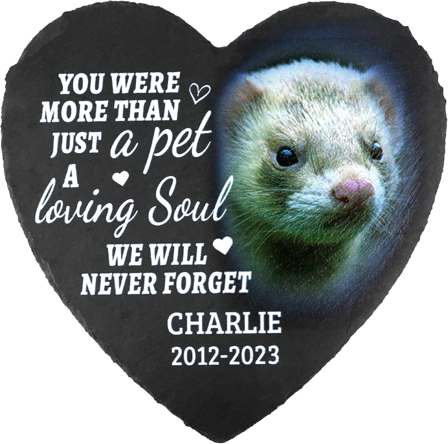 ODB Gifts for Loss of Ferret, Ferret Memorial Stone, Ferret Memorial Gifts, Ferret Loss Gifts, Ferret Head Stones, Cemetery Decorations for Grave, Ferret Grave Marker, Gifts for Ferret Lovers