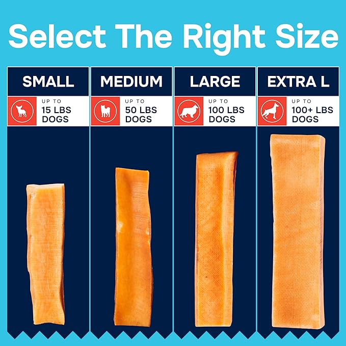 100% Natural Yak Cheese Himalayan Made Dog Chews All Breeds - Lactose Free Yak Chew for Small, Medium & Large Dogs - Dental Cleaning Dog Chews Aggressive Chewers - Long Lasting Odor & Gluten Free