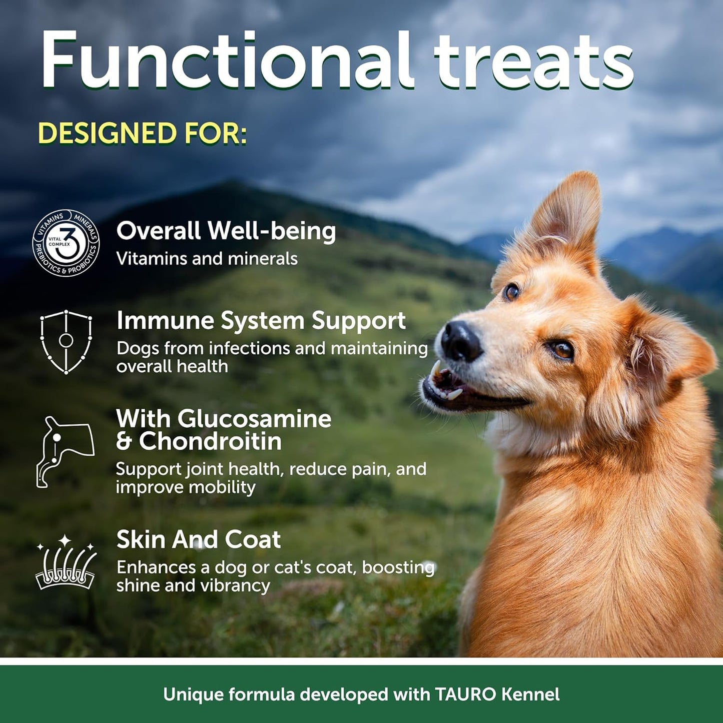 Nature's Protection Grain Free Low Calorie Dog Treats - Training Dog Treats for Adult Small, Medium & Large Breed Dogs with Red Fur (Superior Care - Lamb, 5.29 oz)