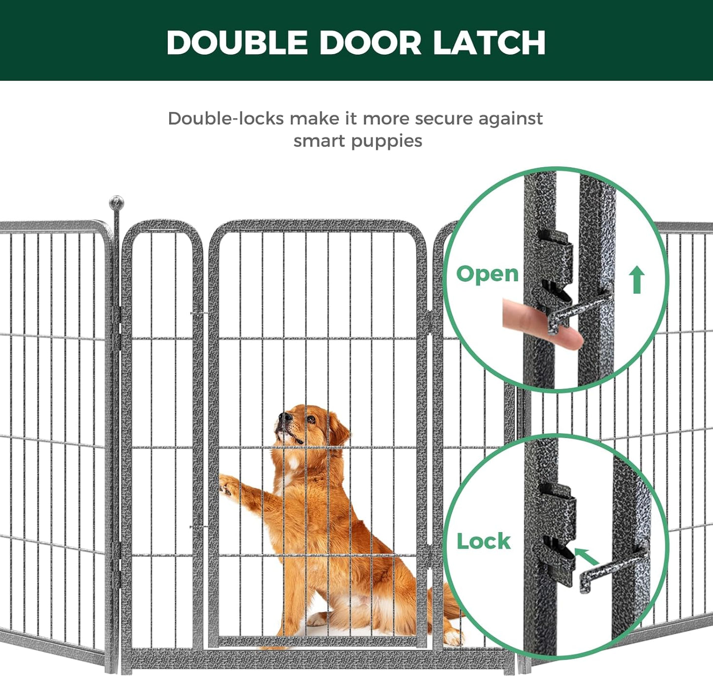 FXW Aster Dog Playpen Designed for Yard, 32inch 16 Panels