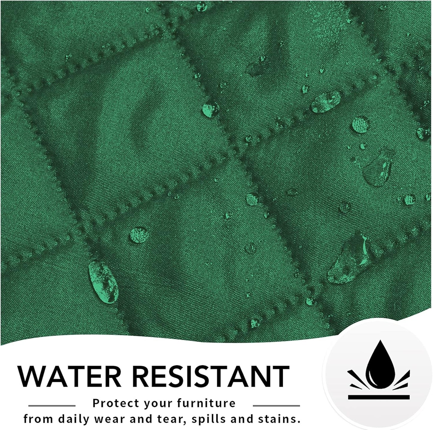 Easy-Going Oversized Recliner Chair Slipcover Reversible Sofa Cover Water Resistant Couch Cover Furniture Protector with Elastic Straps for Pets Dog Cat (Oversized Recliner, Green/Christmas Red)