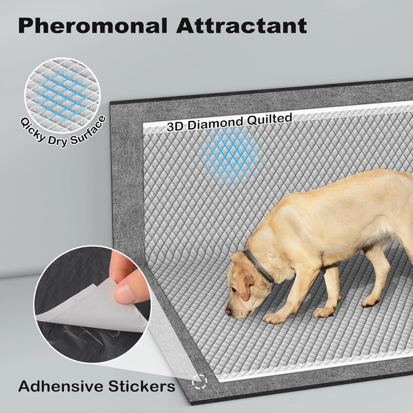 MIZOK Dog Pee Pads 30x36in Extra Large, Dog Pads Charcoal Odor Neutralizing, Pee Pads for Dogs Super Absorbent & Leak-Proof with Pheromone Attractant for Puppies, Disposable (35 Counts)