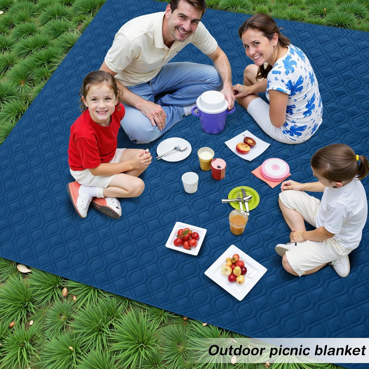 hyha Waterproof Dog Bed Blanket, Soft Pet Blankets, Waterproof Couch Cover for Dogs, Reversible Sofa Covers Washable for Furniture (52x82 Inch, Navy Blue/Blue)