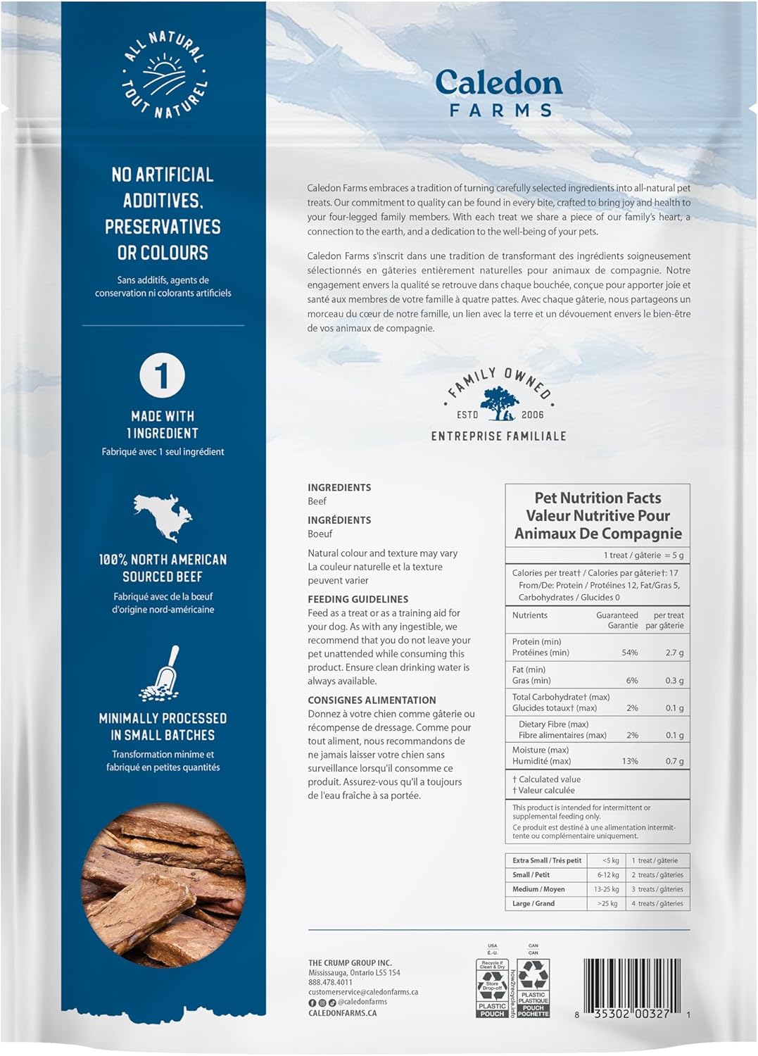 Caledon Farms Value Pack Beef Tendersticks Brown 12 Ounce (Pack of 1)