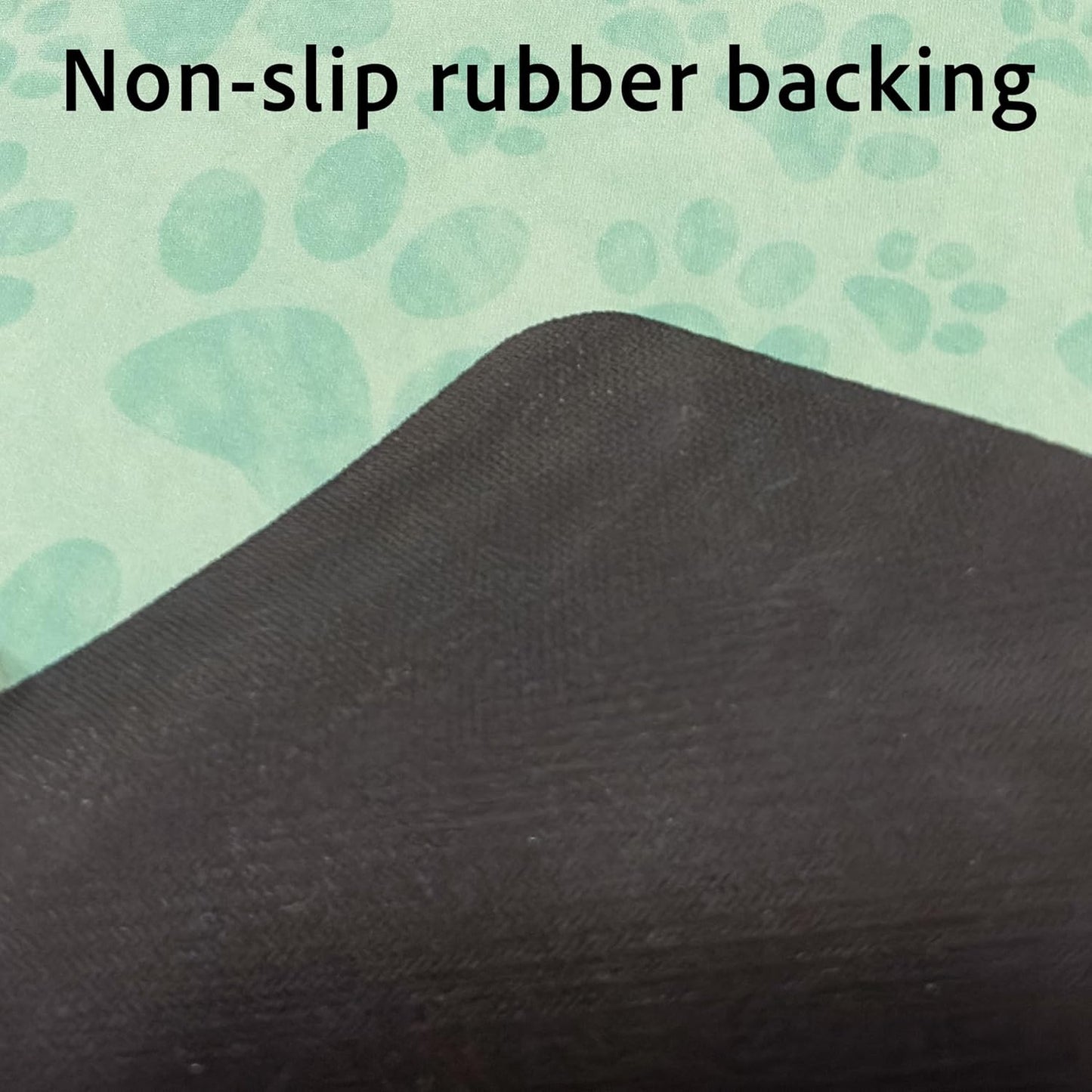 Personalized Dog Bowl Mats for floors - Custom Pet Placemat for your pet food bowl and water dish, small pet food mat or large food mat for big dogs, Washable - Made in the USA