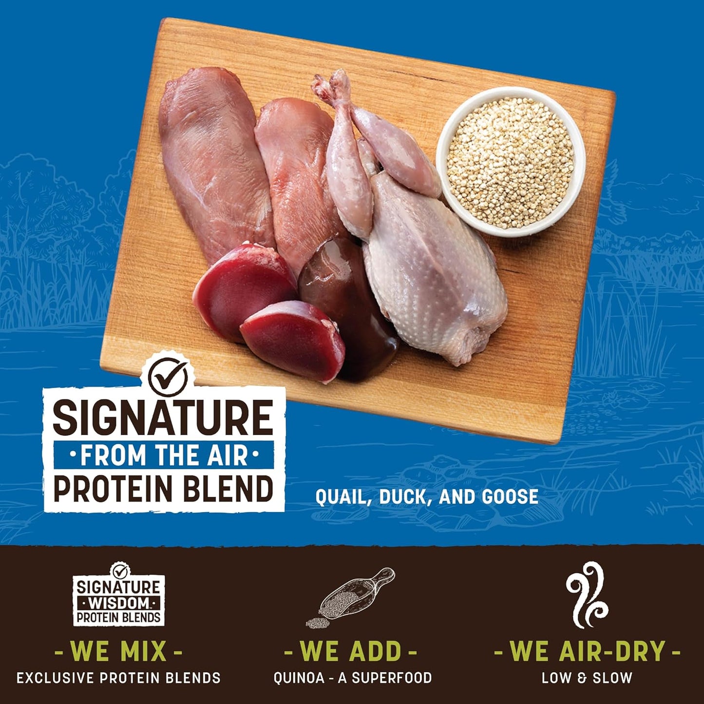 Earth Animal Wisdom Air-Dried from The Air Recipe Premium Natural Jerky Strips Dog Treats, 4 oz. Bag (Pack of 3)