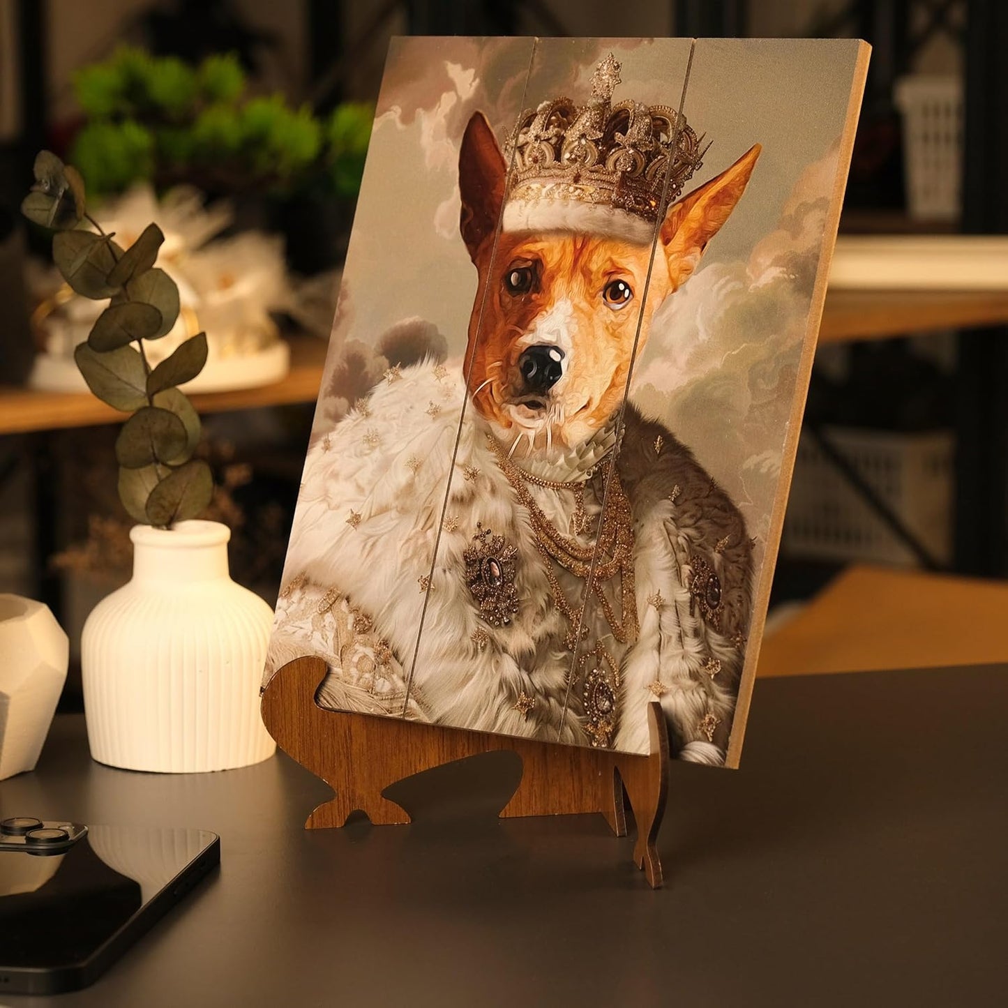 Custom Wooden Pet Portrait from Photo, Personalized Dog or Cat Picture Print on Wood, Pet Memorial Wall Art, Rustic Pet Decor, Gift for Pet Lovers, Custom Animal Photo Print