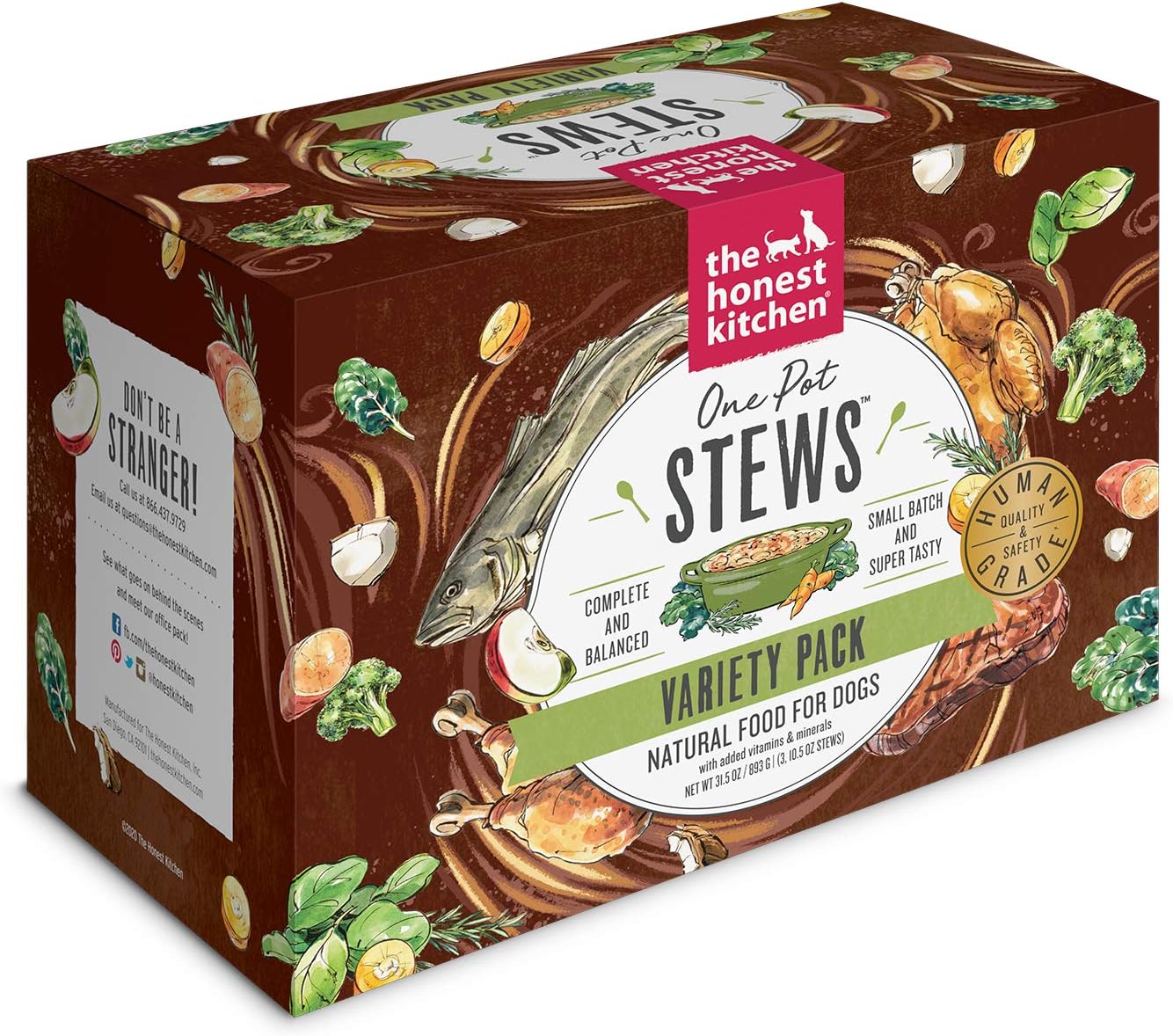 The Honest Kitchen One Pot Stews: Variety Pack, 10.5 oz x3