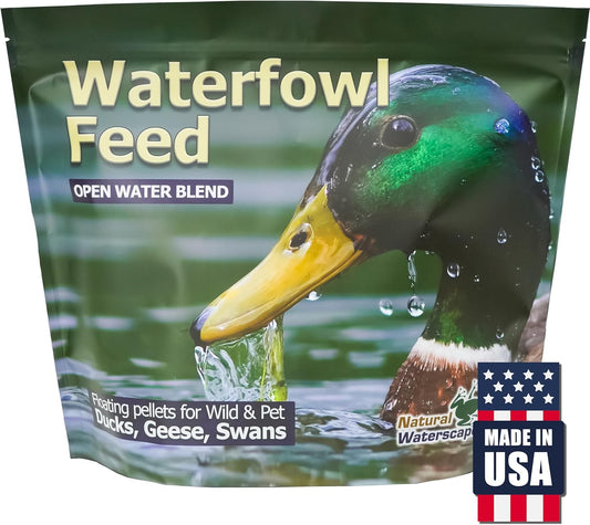 Natural Waterscapes Waterfowl Feed (5 lb) Floating Duck Food | for Wild Ducks, Pet Ducks, Geese, Swans