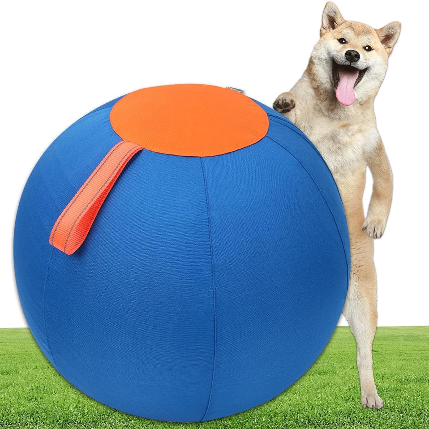 Aimery Horse Herding Ball - 25" Cover with Straps, Australian Shepherd, Cattle Dogs, Collie & Herding Dog, Giant Jolly Ball for Play