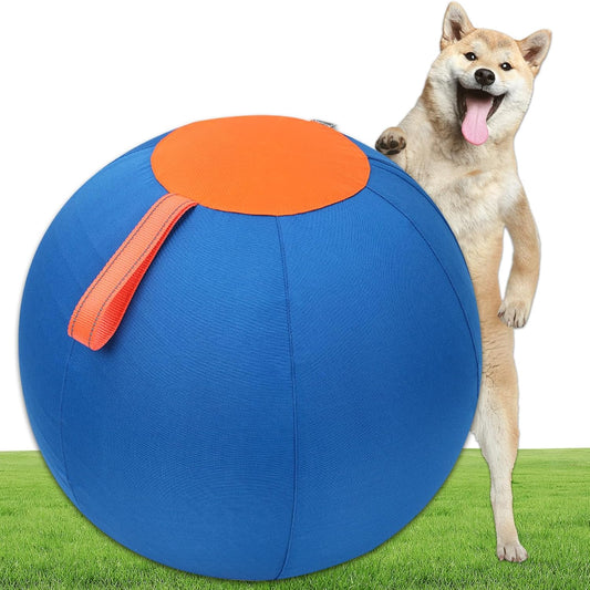 Aimery Horse Herding Ball - 25" Cover with Straps, Australian Shepherd, Cattle Dogs, Collie & Herding Dog, Giant Jolly Ball for Play