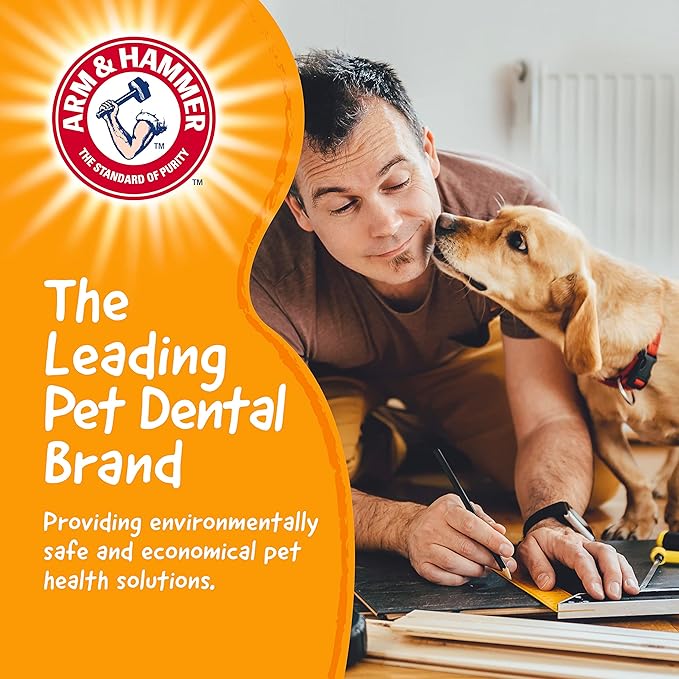 Arm & Hammer for Pets Chew Tools Collection: Wood Blend Hammer Chew Toy for Dogs | Compressed Wood Dog Chew Toys with Baking Soda, Safer & Durable Alternative to Chewing Sticks