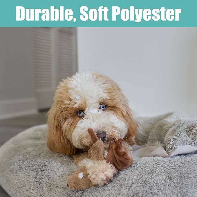 SPOT Skinneeez Beaver Dog Toy – 14" Stuffing-Free Plush Squeaky Dog Toy, Durable Interactive Toy for Small & Medium Dogs, Light to Moderate Chewers, Mess-Free Play