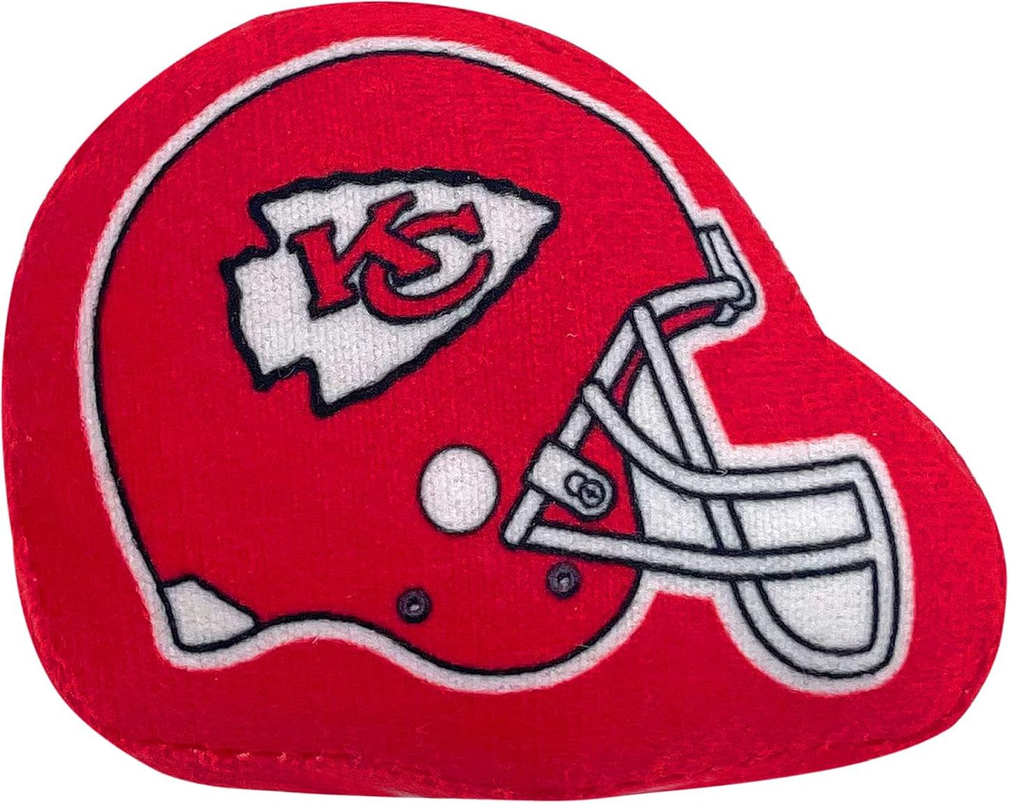 Best Plush CAT Toy - NFL Kansas City Chiefs Complete Set of 3 Piece Cat Toys Filled with Fresh Catnip. Incld: 1 Helmet Cat Toy, 1 Football Cat Toy with Feathers, & 1 Beer Bottle. Beautiful Team Logos