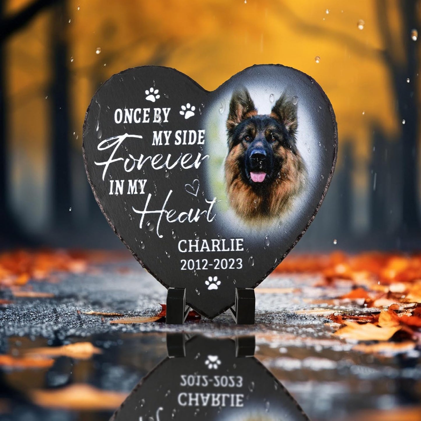 ODB Dog Memorial Gifts for Loss of Dog, Dog Memorial Stone, Pet Memorial Gifts, Pet Loss Gifts, Pet Memorial Stones, Cemetery Decorations for Grave, Cat Memorial Gifts, Gifts for Cat Lovers (Style 3)
