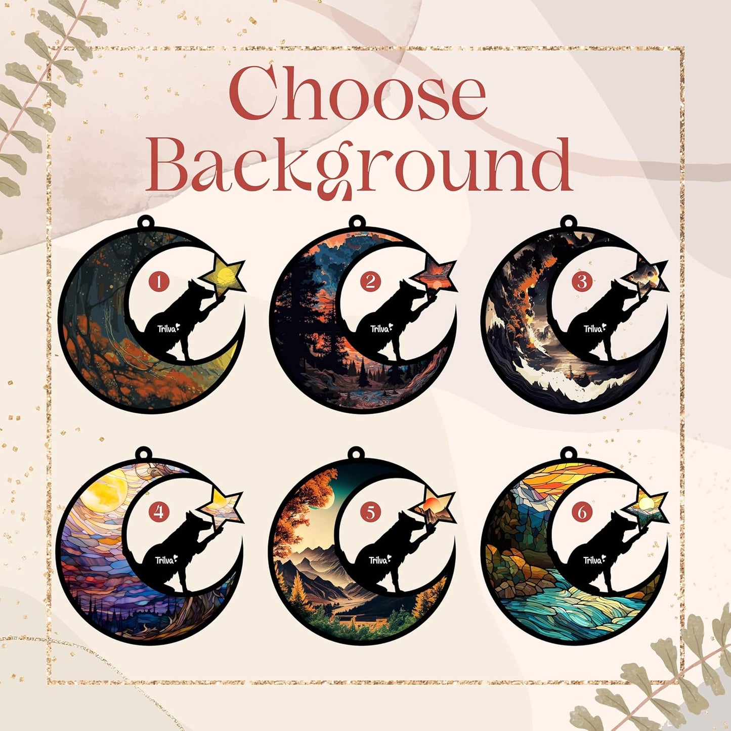 Custom Dog Memorial Suncatcher with Star, Personalized Name Breeds, Pet Ornament Window Car Hanging, Sympathy Gift for Loss of Pet, Bereavement Keepsake Remembrance Gifts for Dog Lovers