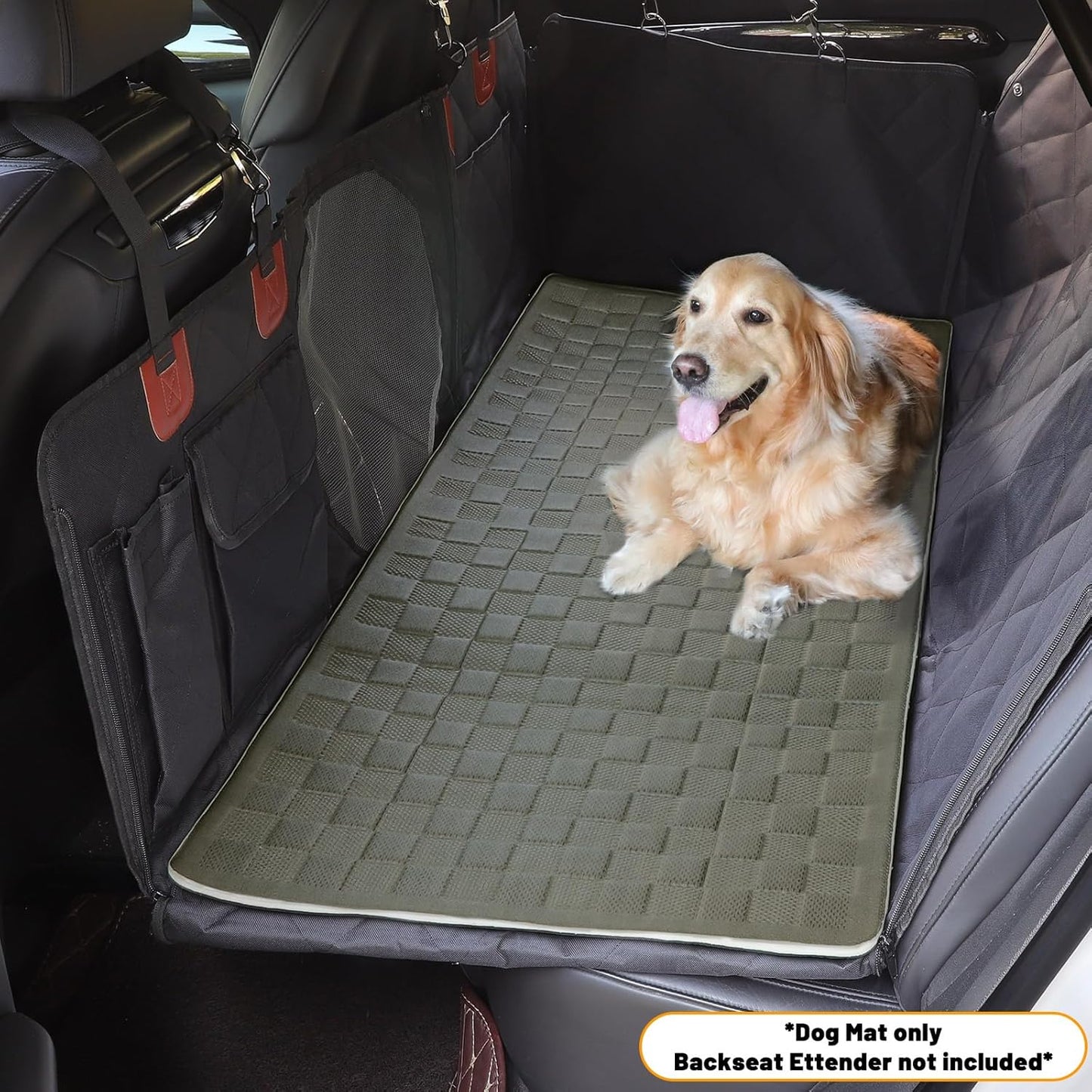 Manificent Non-Slip Pet Bed Mat for Truck Back Seat Extender, Hair Resistant Dog Blanket for Hard Bottom Dog Car Seat Cover, Anti Slip Pet Linner Backseat Cover Graphite/XL