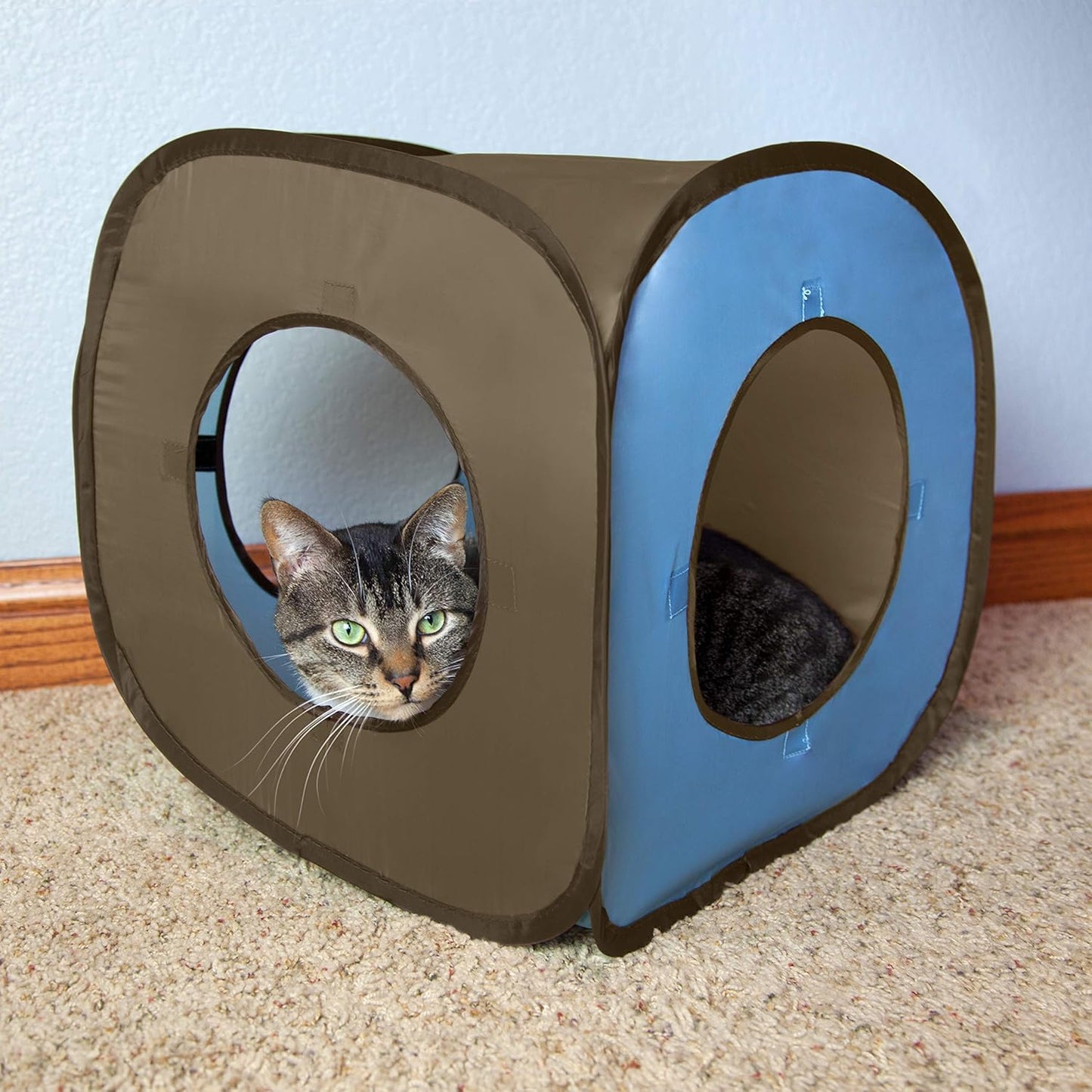 Kitty City Pop Open Rolling Cat Cube, Tunnel, Litter Box