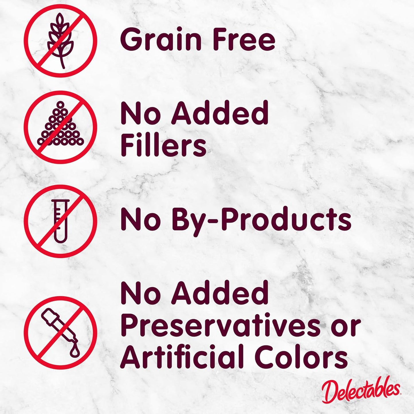 Delectables Squeeze Up Non-Seafood Variety Pack, Creamy Squeezable Puree, Lickable Wet Cat Treats, Grain Free, No Added Fillers, No By-Products, No Added Preservatives, 0.5 Ounces Tube, 72 Tubes Total