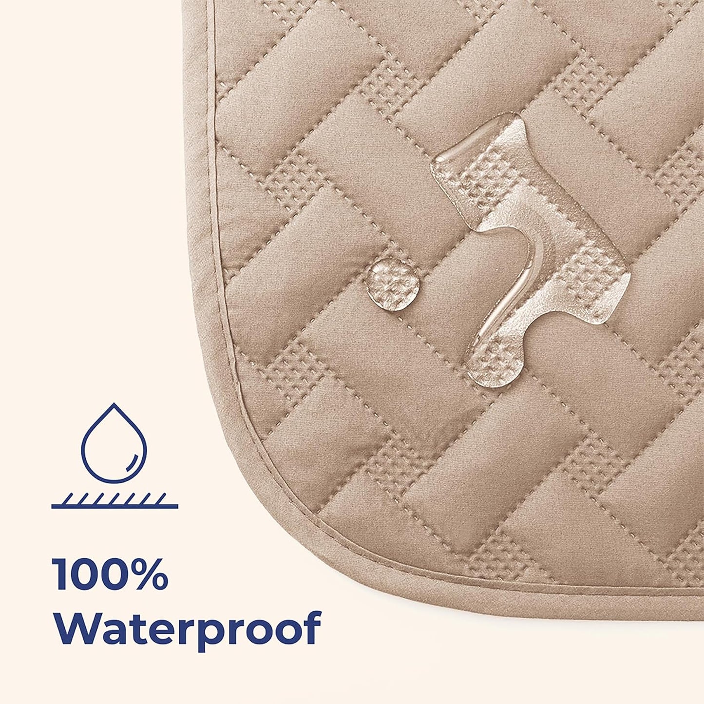 gogobunny 100% Double Sided Waterproof Dog Blanket Soft Pet Bed Cover Reversible Protect Furniture Couch Sofa Car for Puppy Cat Kids (Dark Beige/Light Beige, 82x102 Inch (Pack of 1))