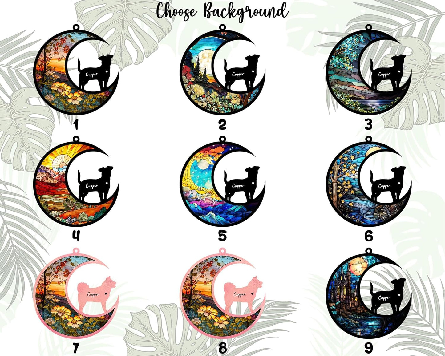 Custom Dog Memorial Suncatcher, Personalized with Name, Dog Breeds Suncatcher, Custom Pet Loss Suncatcher, Gifts for Dog Lovers, Loss of Pet Sympathy Gift, in Loving Memory for Loss Dog