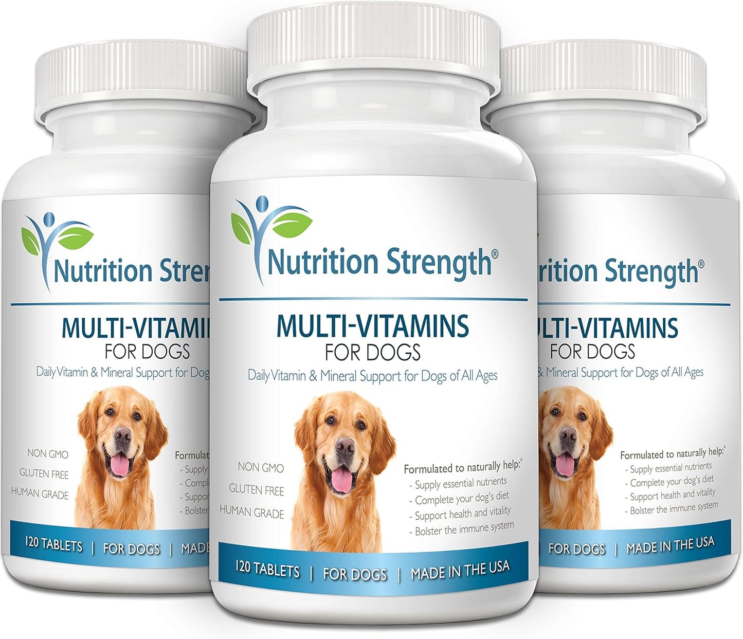 Multivitamins for Dogs, Daily Vitamin and Mineral Support, Nutritional Dog Supplements for All Canine Breeds and Sizes, Promotes Immune Health in Pets, 120 Chewable Tablets