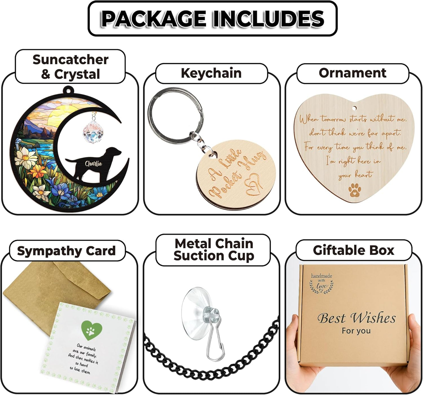 Custom Dog Memorial Gift Suncatcher, Engraved Pet Memorial Ornament, Pet Sympathy Keychain, Loss of Animal Sympathy Card, Rainbow Bridge Dog Loss Gift, Bereavement Suncatcher Window Hanging