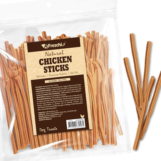 AFreschi Natural Chicken Sticks, All Natural, Grain-Free, High-Protein, Healthy & Easily Digestible, Soft Texture