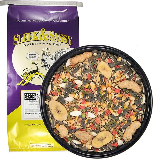 SLEEK & SASSY Garden Small Animal Food for Hamsters, Gerbils, Mice & Rats (40 lbs.)