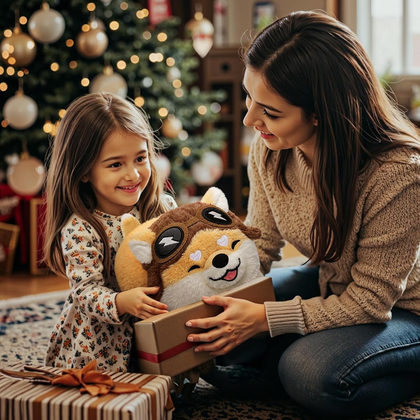 Dog Plush, Cute Shiba Inu Plushies Pillow, Soft Puppy Stuffed Animal for Hugging, Anime Plushie Doll, Cute Stuff Toys Gift for Girls, Boys and Males (14 Inch)