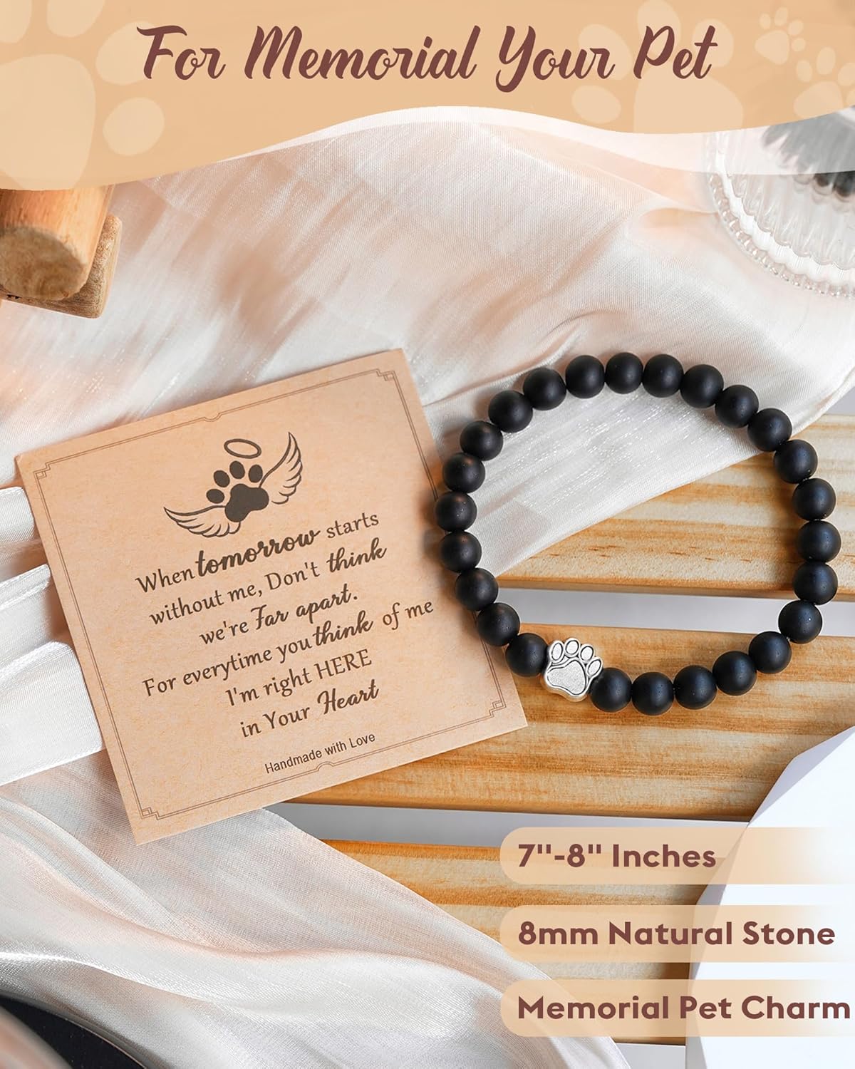 FYUKISS 𝗣𝗲𝘁 𝗠𝗲𝗺𝗼𝗿𝗶𝗮𝗹 𝗚𝗶𝗳𝘁𝘀 𝗳𝗼𝗿 𝗪𝗼𝗺𝗲𝗻/𝗠𝗲𝗻, Multiple Colors Available: Pink, Black, Mixed, Purple, Blue