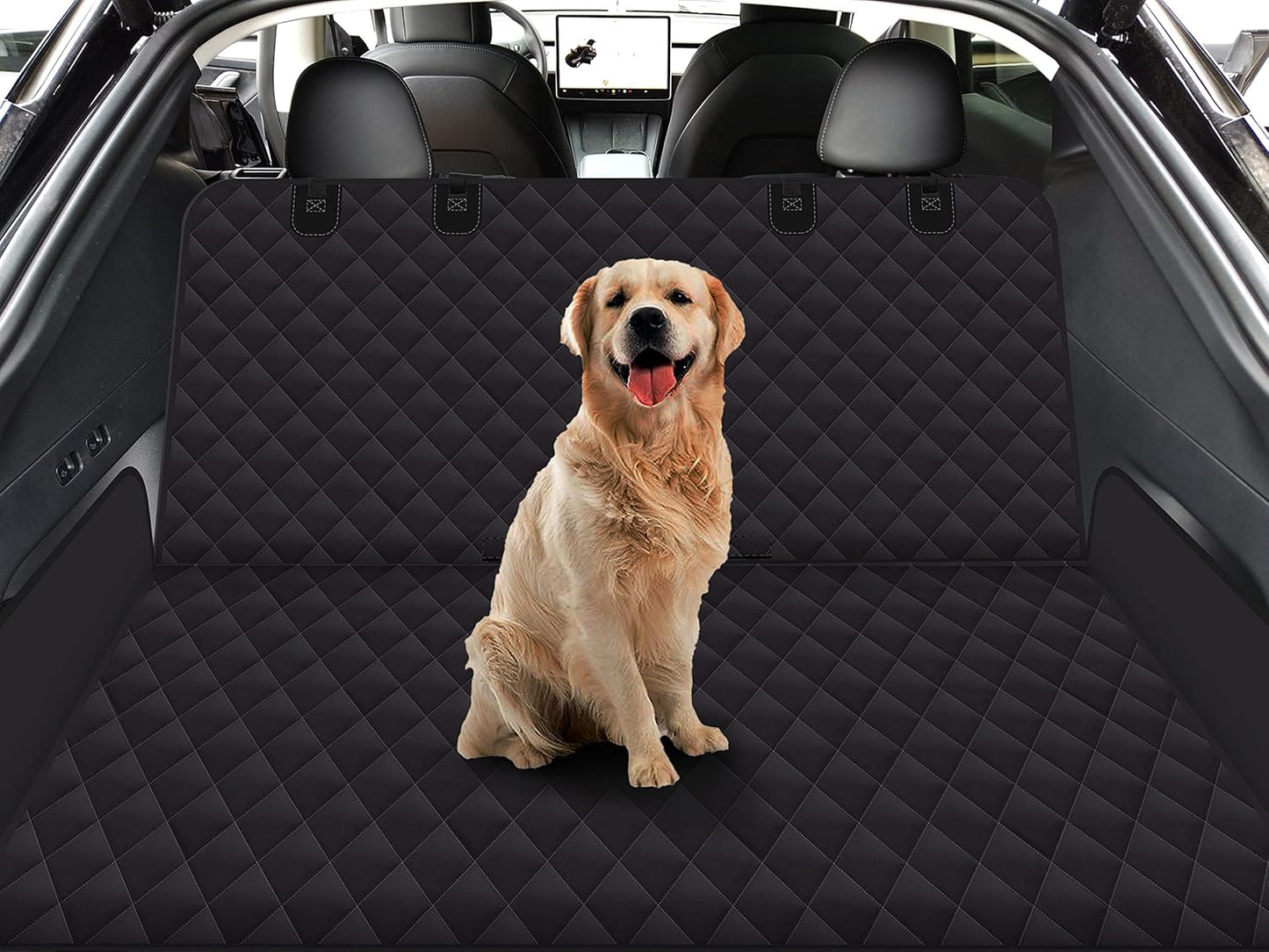 GXT Dog Back Seat Cover Protector for Cars SUV and Trucks with Mesh Window, Scratchproof Nonslip and Waterproof Material