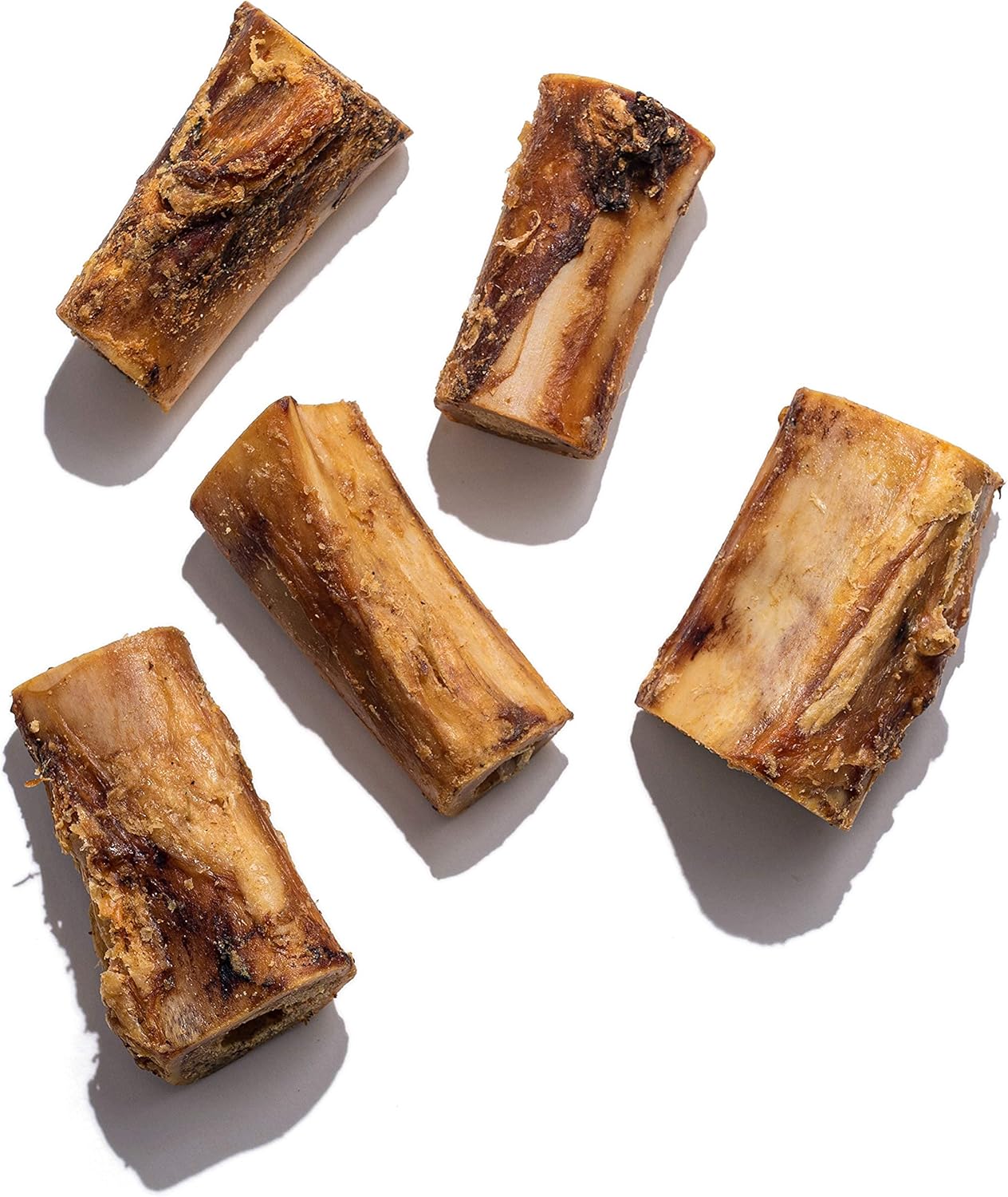 Jack&Pup Beef Marrow Bones for Dogs, 3" Long Lasting Dog Bones for Large and Small Dogs, Natural Beef Bone, Bone Marrow Dog Treats (6 Pack)