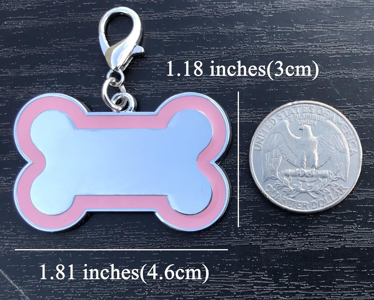Personalized Dog ID Tags - tag for Dog Collar, pet ID tag, Dogs Tags for Pets, Laser Engraved Dog tag, Name Tags for Dogs, Dog Tags for Large Dogs (Bone-Shaped-Large: Blue)
