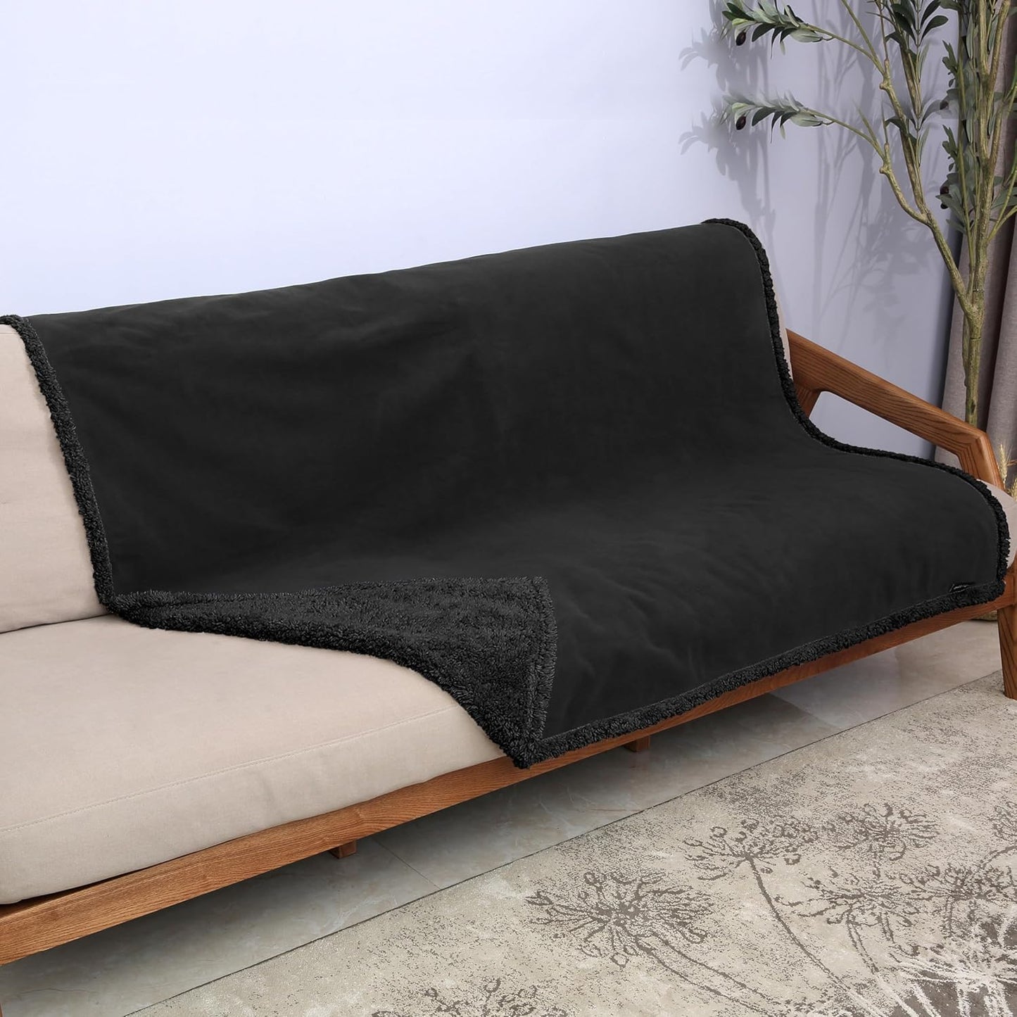 Kritter Planet Waterproof Dog Blanket, Reversible Water Proof Pet Blanket for Couch, Bed & Sofa, Washable Couch Covers for Large Dogs - Protects Furniture from Fur, Dirt, and Accidents