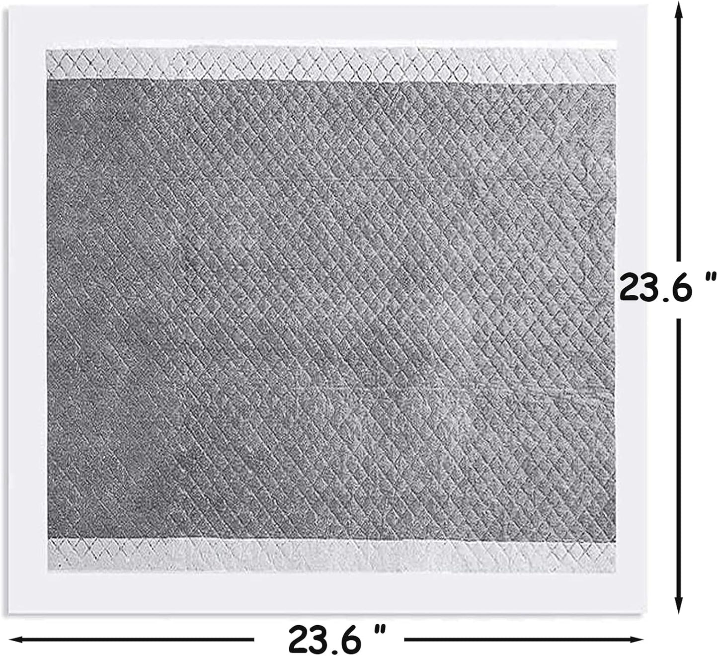 kathson Rabbit Pee Pads Disposable Cage Liners 40PCS All Absorb Black Carbon Odor Control Bunny Training Accessories with Quick-Dry Surface for Puppy Guinea Pig Kitten Hedgehog Small Animals