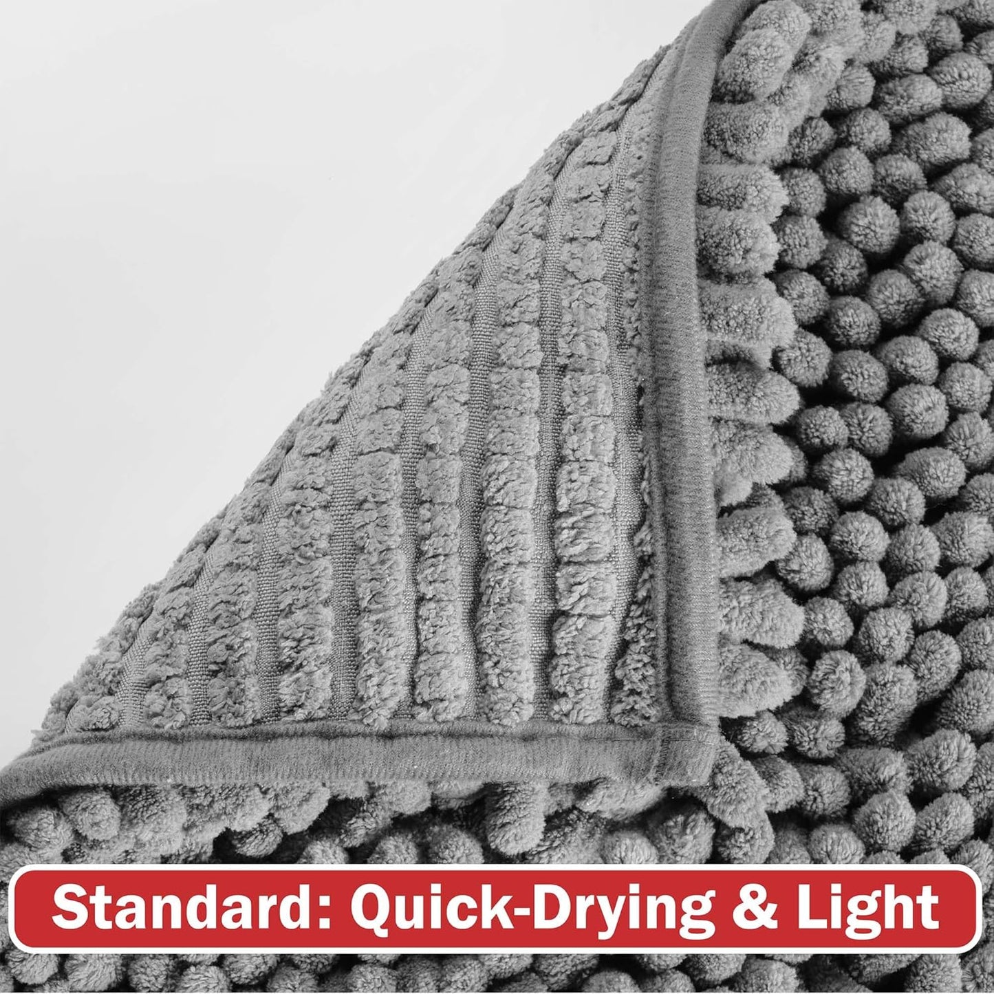 DogBuddy Dog Door Mat for Muddy Paws, Absorbent Microfiber Pet Rug, Waterproof Non-Slip Doormat, Washable Rugs for Dogs, Entryway Indoor Outdoor mat, Dog Supplies (Runner, Shadow/Standard)