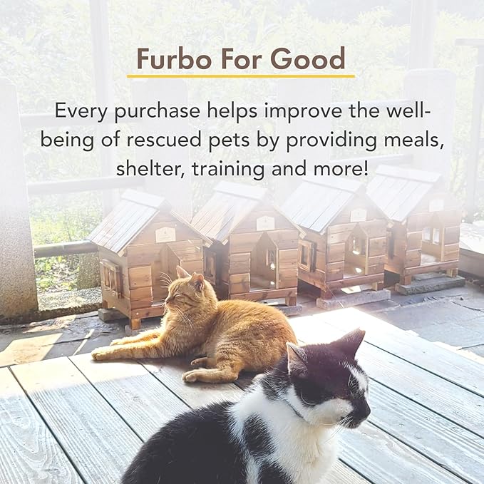 Furbo 360° Cat Camera: Pet Security Cam w/Meowing Alerts, Rotating View, Treat Toss w/Phone App, Smart Home Indoor Kitty Monitoring, 2-Way Speaker (Standard Features - No Subscription Required)