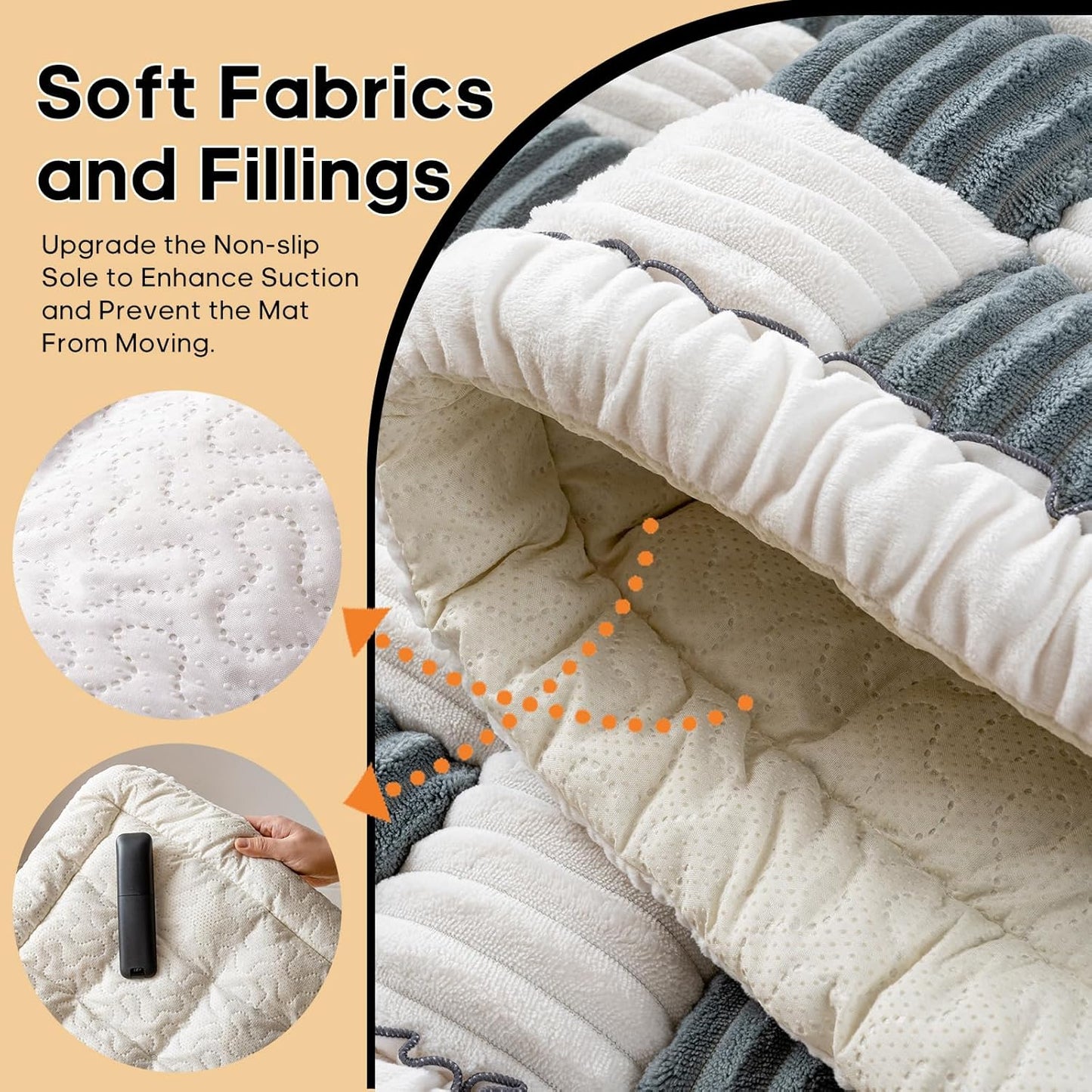 Couch Cover for Dogs Washable, Soft Flannel Dog Couch Cover Protector, Non Slip Pet Couch Covers for Sofa, Couch Protector for Dogs Large Medium Small Size (Grey, 27.56 x 70.9 inch)