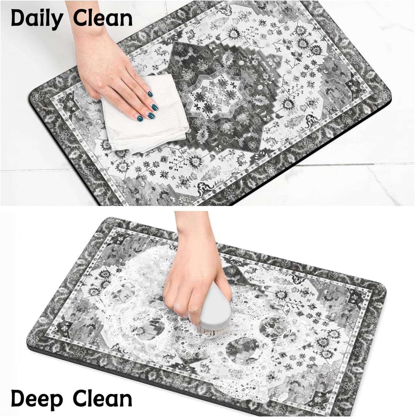 Pet Food Mats for Floor, Absorbent Dog Mat for Food and Water Dispenser Mat, Dog Food Mat Quick Dry Cat Food Mat Pet Supplies