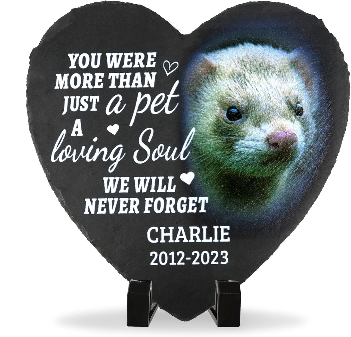 ODB Gifts for Loss of Ferret, Ferret Memorial Stone, Ferret Memorial Gifts, Ferret Loss Gifts, Ferret Head Stones, Cemetery Decorations for Grave, Ferret Grave Marker, Gifts for Ferret Lovers