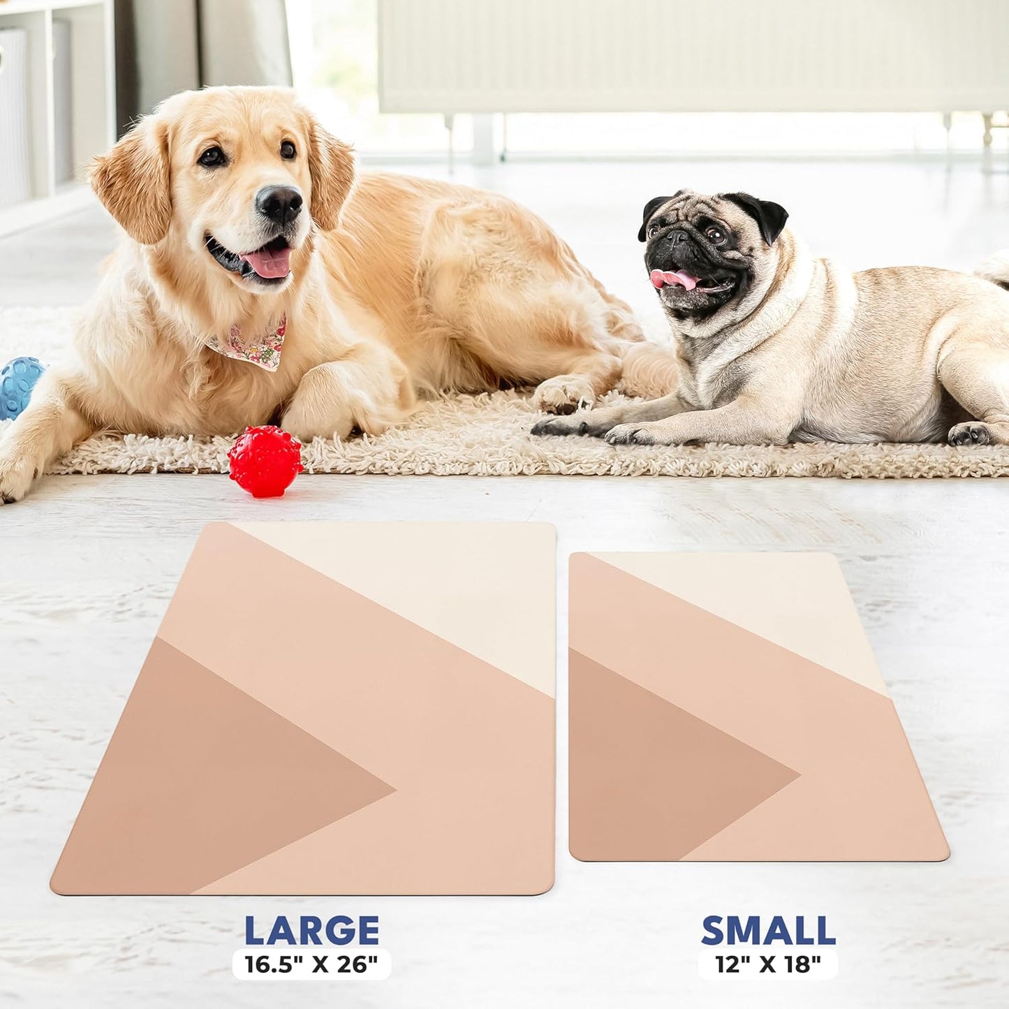 NALALAS Dog Mat for Food and Water, Cat Feeding Mat | Waterproof Dog Bowl Mat | Non-Slip Pet Food Mat for Floors | Pet Mats for Food and Water | Easy to Clean