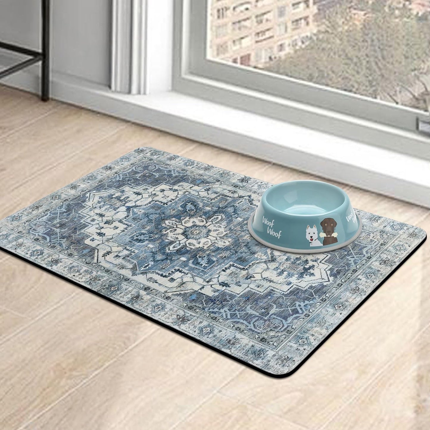 Pet Food Mats for Floor, Absorbent Dog Mat for Food and Water Dispenser Mat, Dog Food Mat Quick Dry Cat Food Mat Pet Supplies