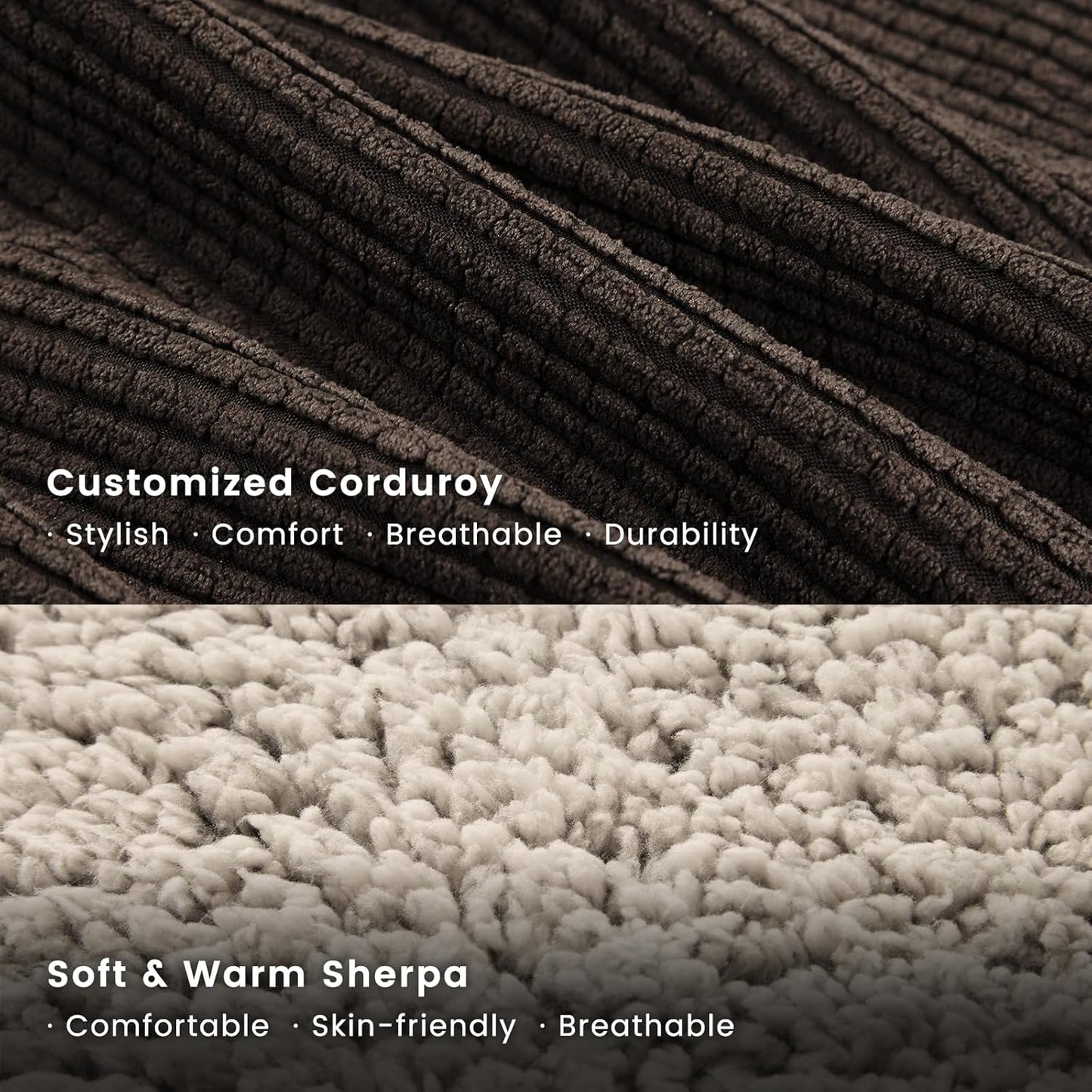 Miguel Washable Dog & Cat Bed with Removable Cushion for Medium & Small Dogs, Easy to Wash Pet Sofa Bed with Side Bolster, Anti-Slip Bottom, Brown, 30 Inch Rectangle