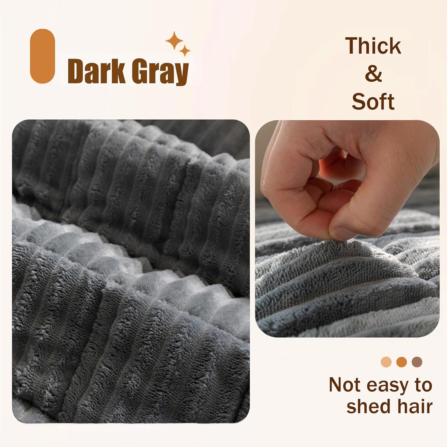 Dog Car Seat Cover for Back Seat, Big Dog Bed for Car, Suitable for Back Seat Extender for Dogs，Backseat Pet Bed Mat，Non-Slip Travel Pet Mat (Striped Dark Gray, 24.8"x54")