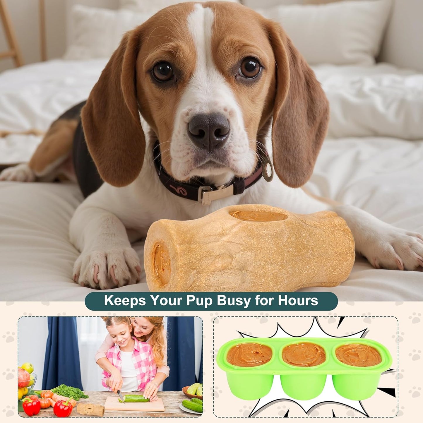 Interactive Dog Toys for Aggressive Chewers,Indestructible Dogs Toy for Large/Medium Breed,Frozen Dog Treat Holder to do Keep Them Busy to Reduces Anxiety