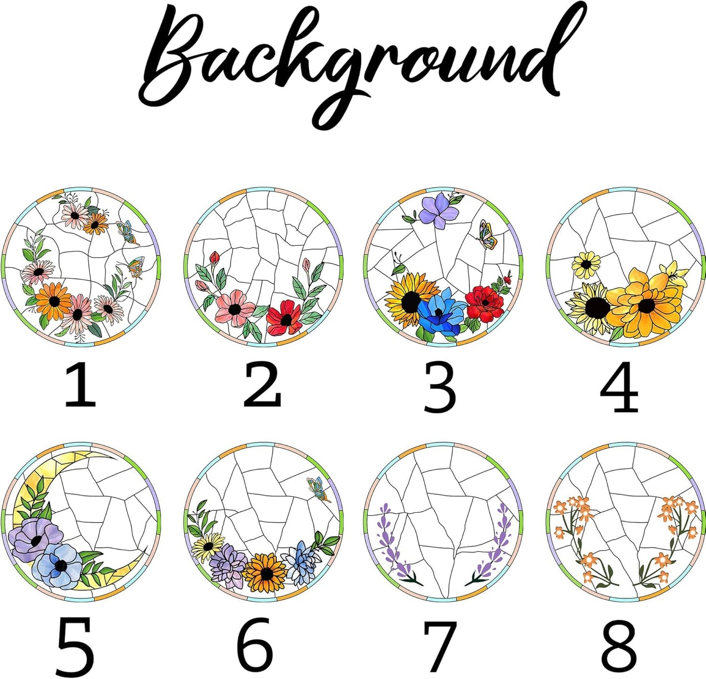 Lovely POD Custom Pet Portrait Stained Glass Suncatcher, Personalized Dog Photo Memorial Ornament Window Hanging, Remembrance Sympathy Gift for Loss of Fur, Bereavement Keepsake, Home Decor