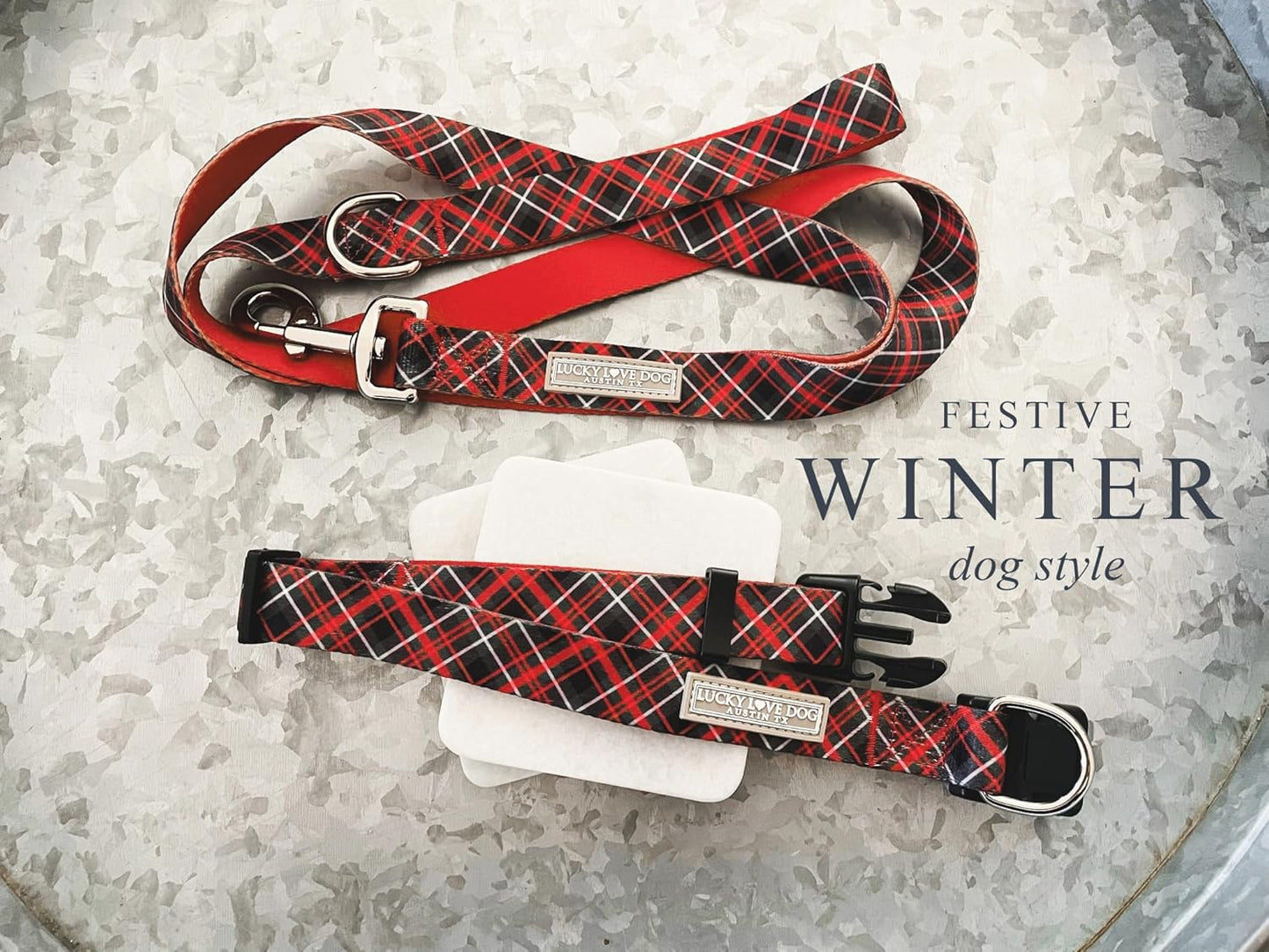 Lucky Love Dog - Adjustable Dog Collar with Easy Click Buckle for Small to Large Ones, Durable, & Comfortable for Male & Female Dogs, Pet Collar for Puppies & Adult Dogs - Heywood, XS