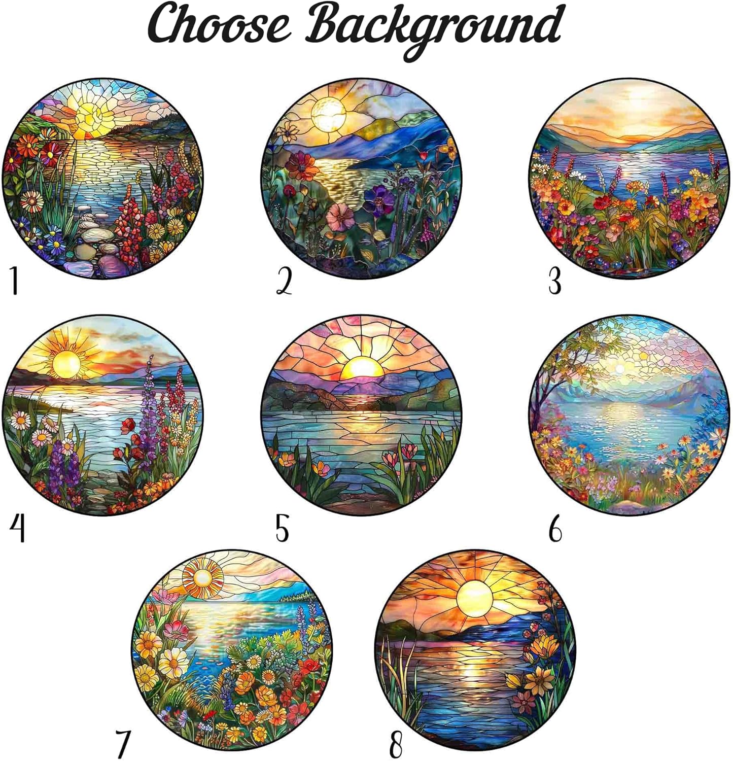 Personalized Dog Memorial Suncatcher – Custom Up to 3 Pet Names, Breeds & Background, Dog Remembrance Keepsake, Sympathy Gift for Dog Loss